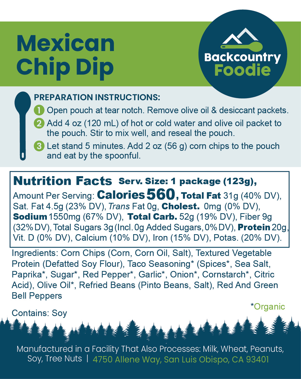 Backcountry Foodie - Mexican Chip Dip with Chips
