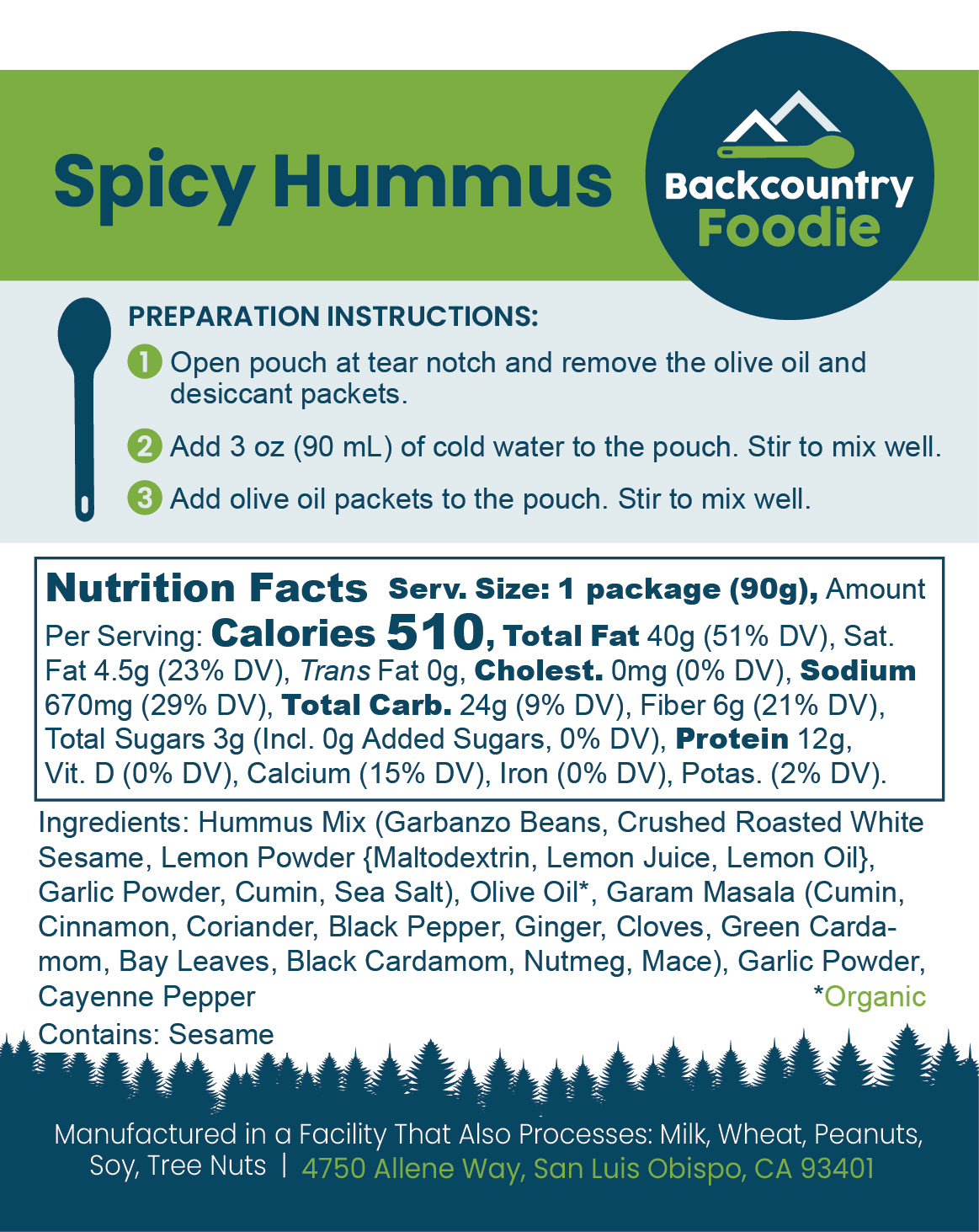 Backcountry Foodie - Spicy Hummus