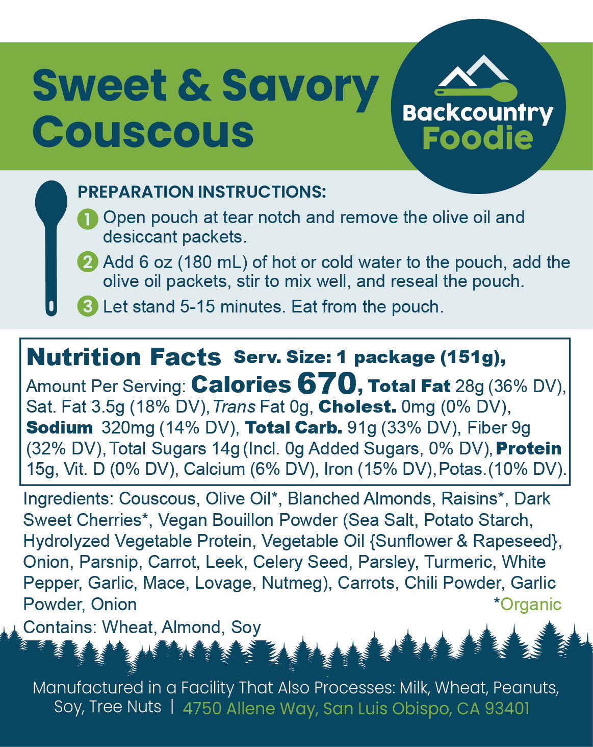 Backcountry Foodie - Sweet & Savory Couscous