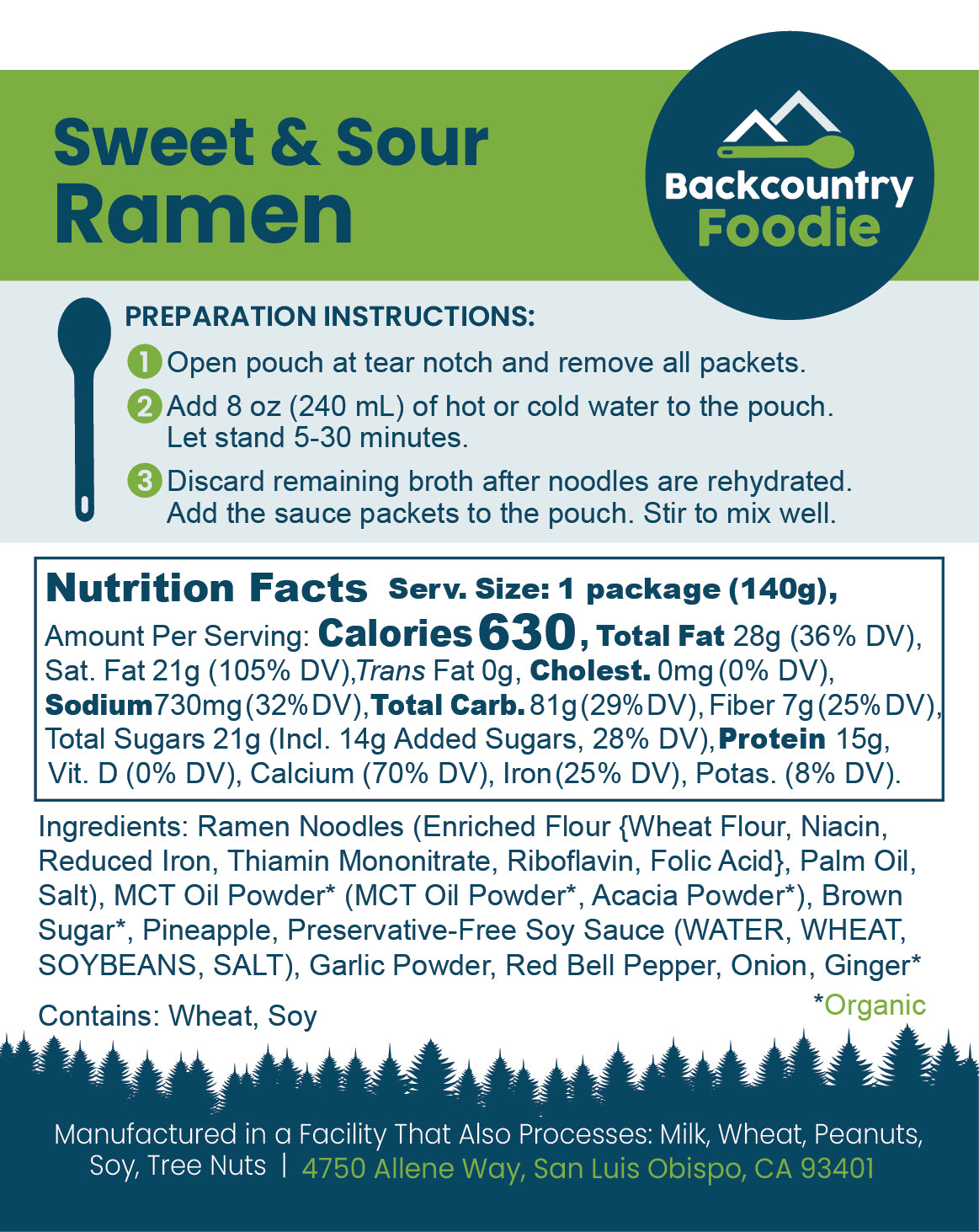 Backcountry Foodie - Sweet & Sour Ramen