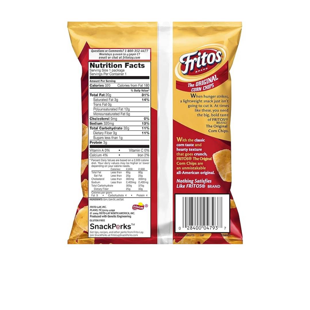 Fritos - Original Corn Chips 2 oz Snack Pack