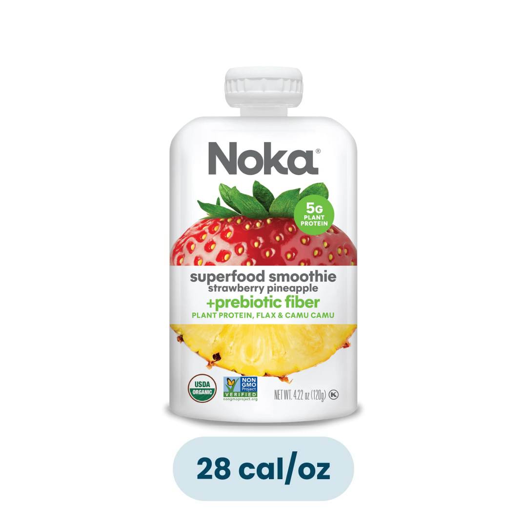 NOKA - Superfood Smoothie Strawberry Pineapple + Prebiotic Fiber