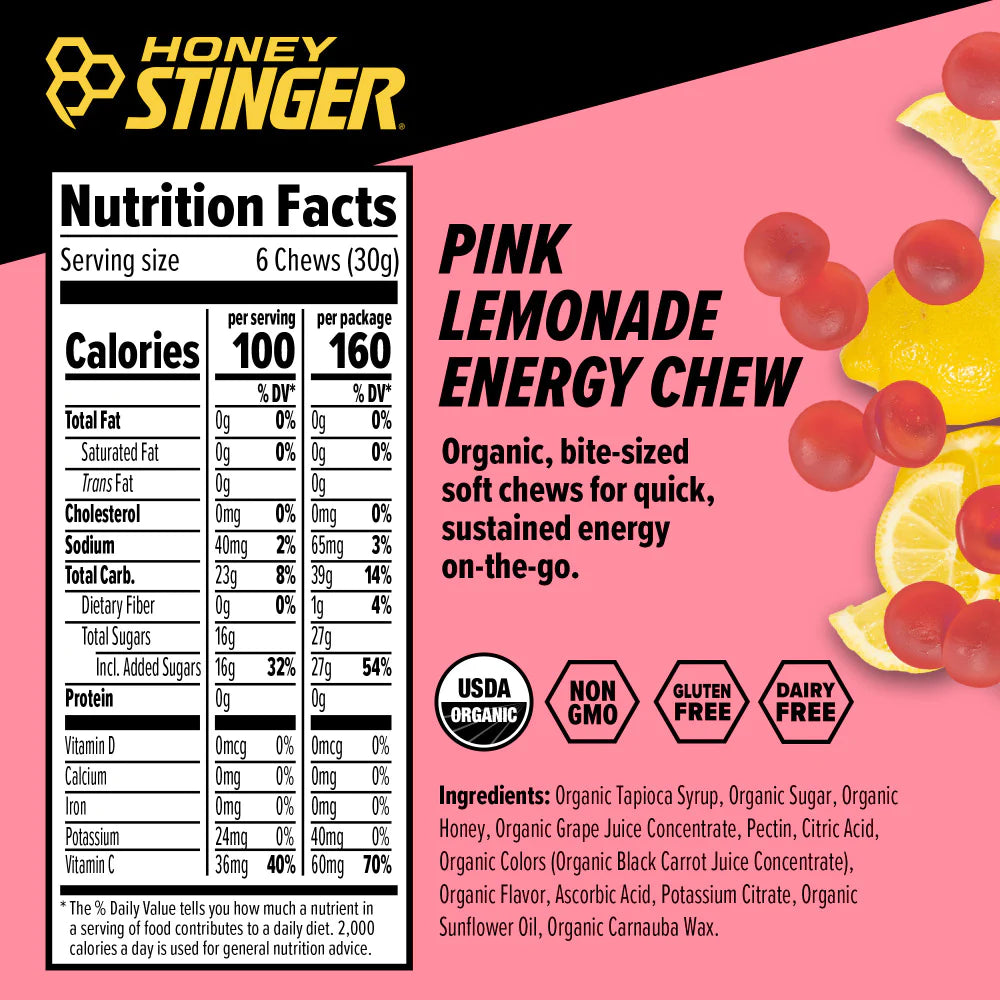 Honey Stinger - Energy Chews Pink Lemonade