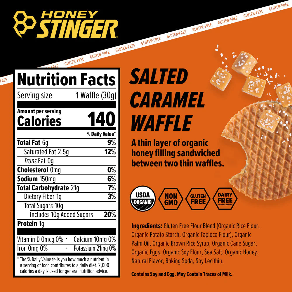 Honey Stinger - Gluten-Free Waffle Salted Caramel