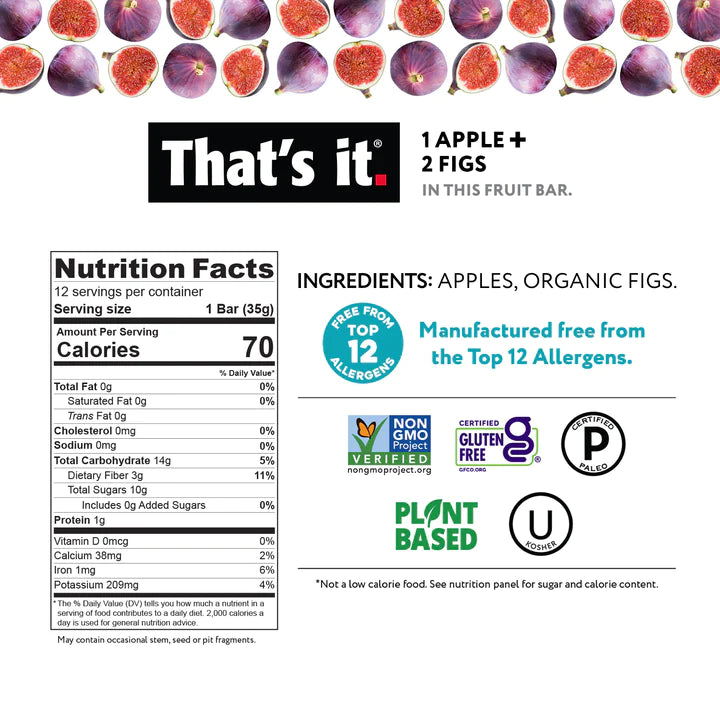 That's It - Apple + Fig Fruit Bar