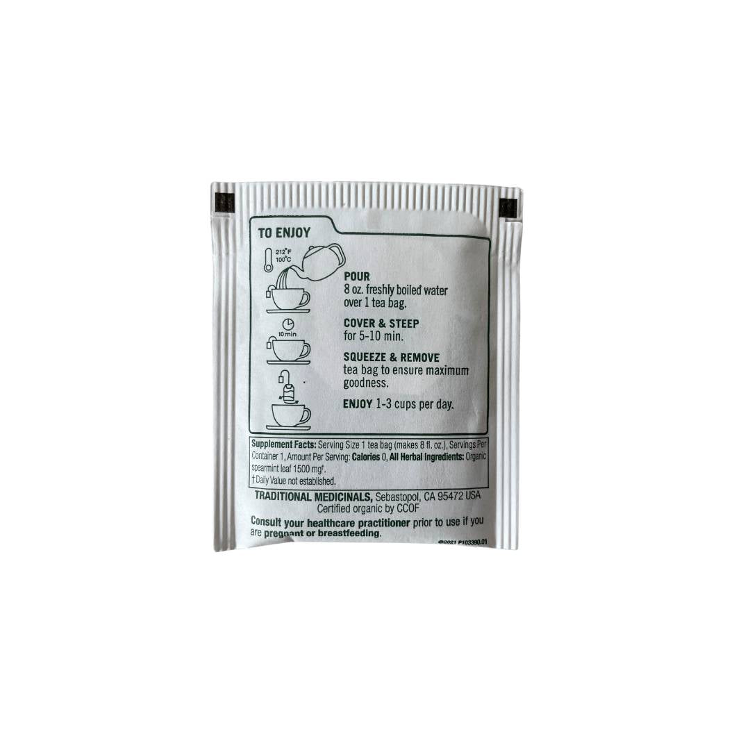 Traditional Medicinals - Organic Spearmint Herbal Tea Bag