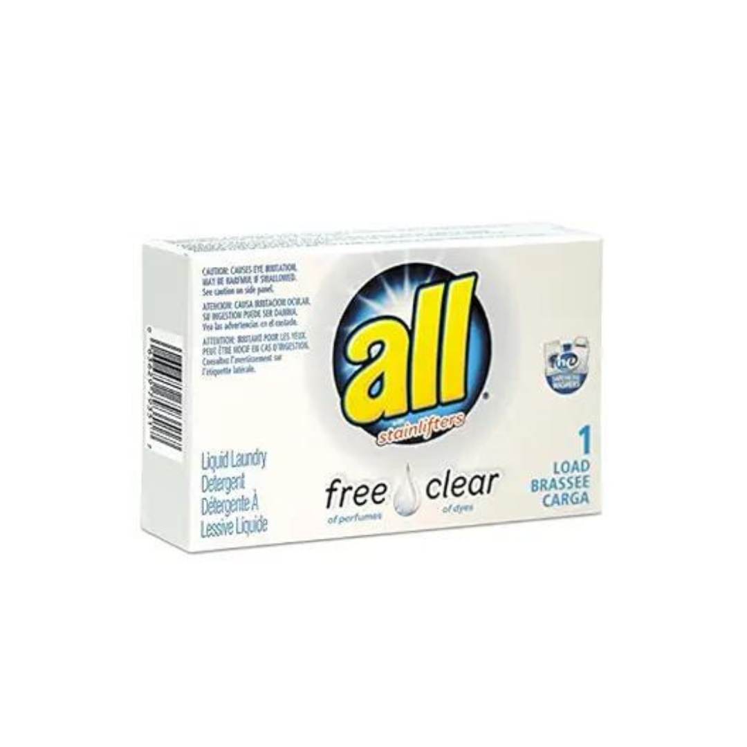 All - Free Clear Liquid Laundry Detergent, Unscented 1.6 oz