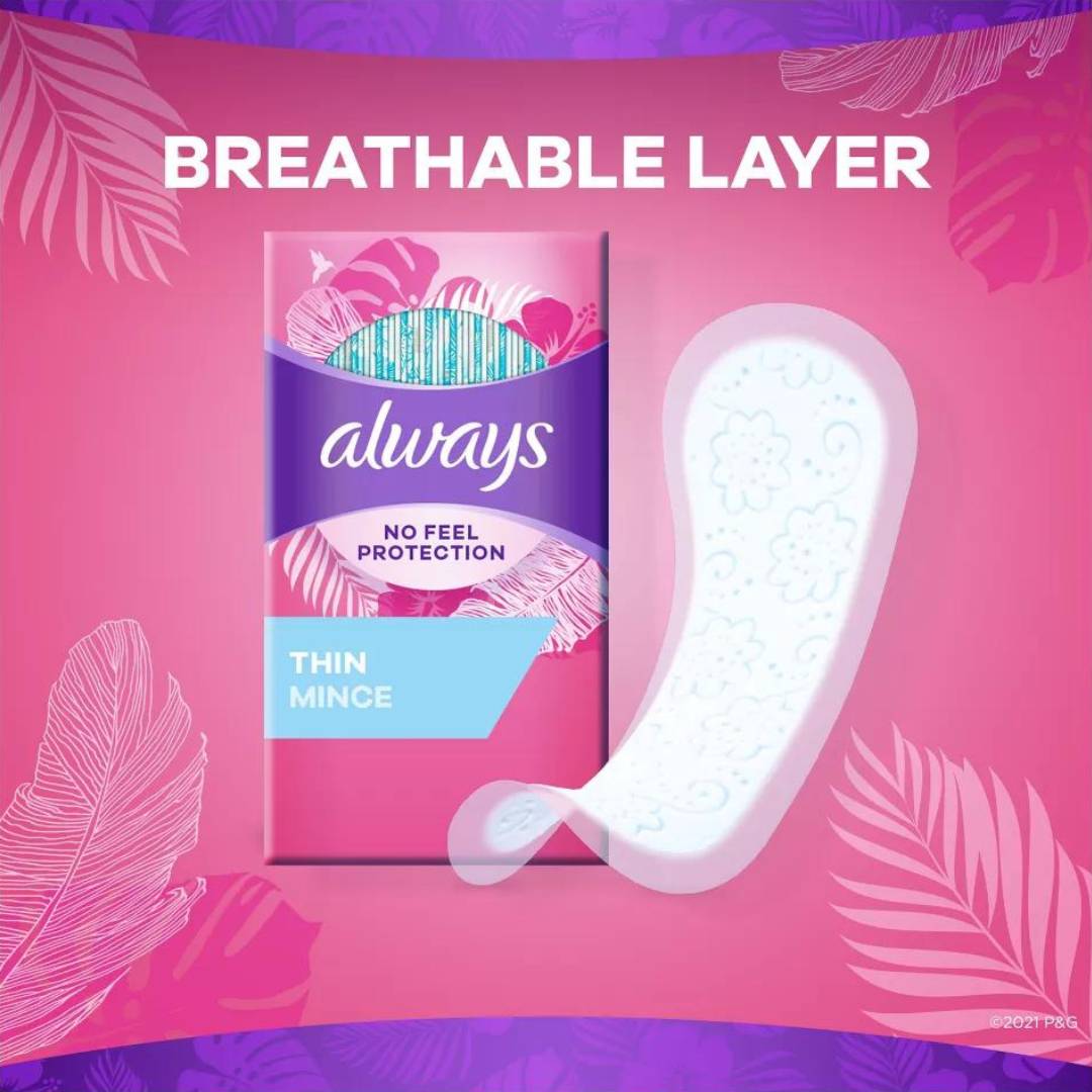 Always - Thin No Feel Unscented Panty Liners