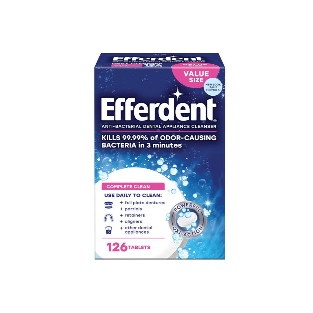 Efferdent - Anti-Bacterial Dental Appliance Cleanser Tablets