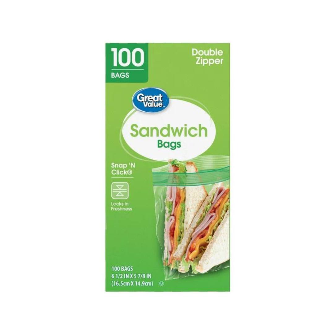 Great Value - Sandwich Bag with Double Zipper