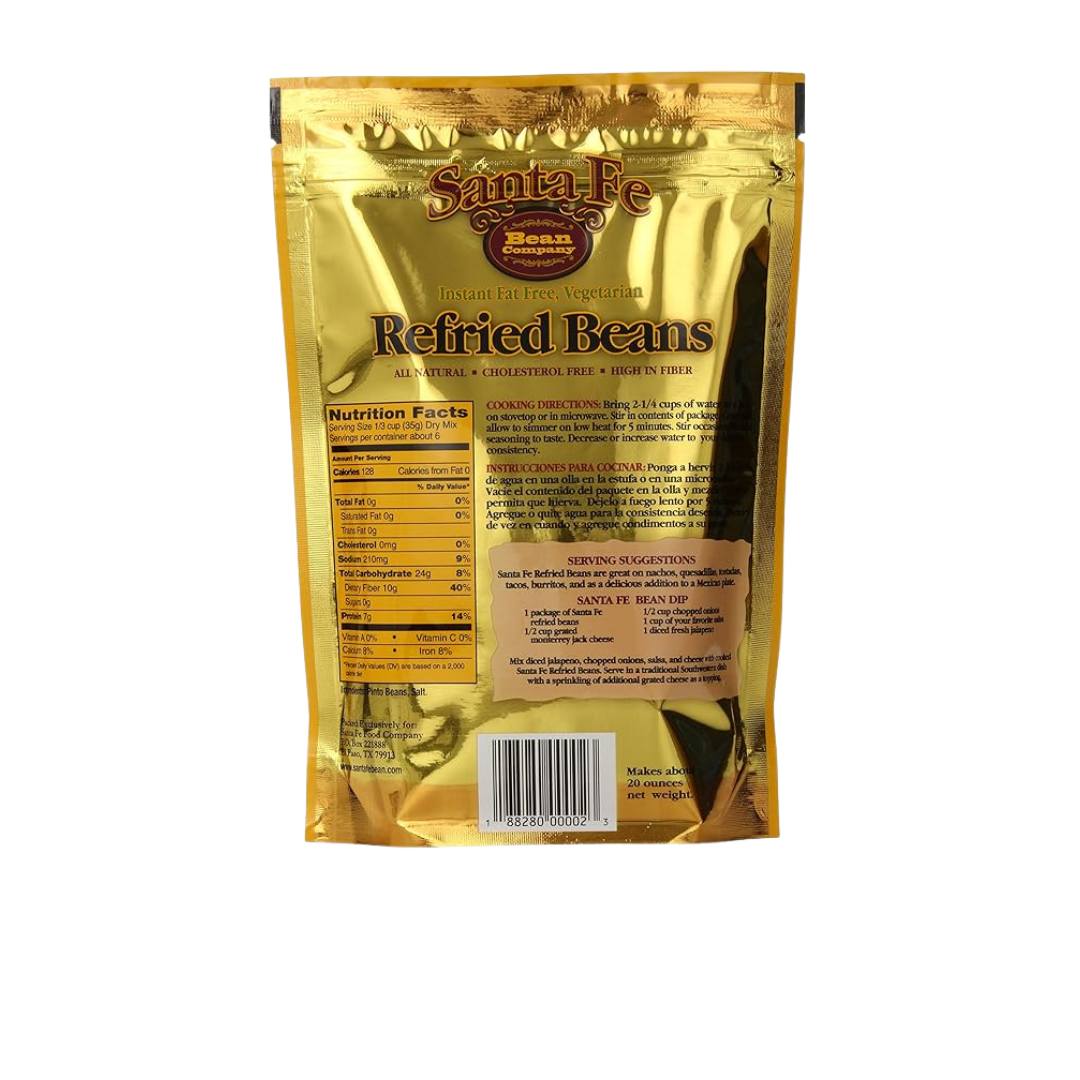 Santa Fe Bean Company - Instant Fat Free Vegetarian Refried Beans 7.25 oz Packet