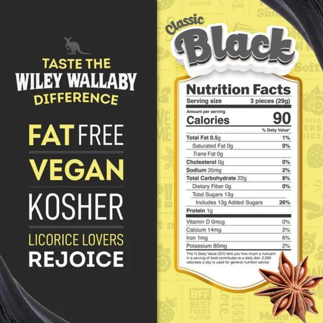 Wiley Wallaby - Classic Black Licorice SALE!