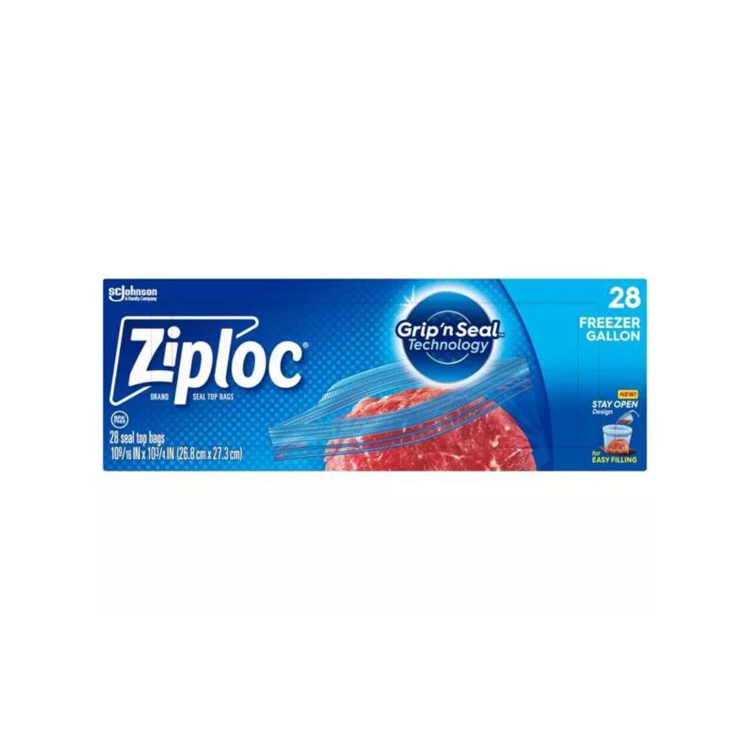 Ziploc - 1 Gallon Freezer Storage Bag with Double Zipper